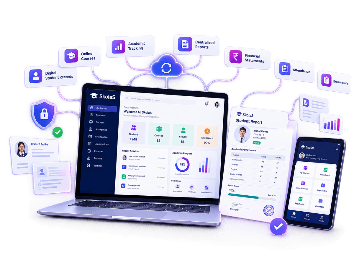 Digital paperless education management